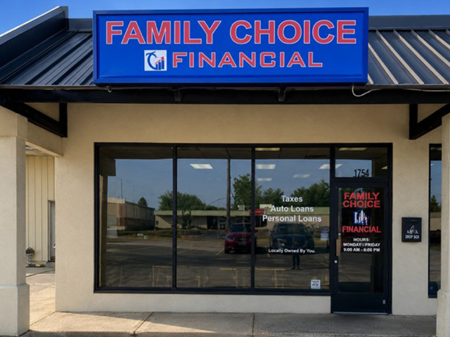 Family Choice Financial storefront in Alcoa, MS