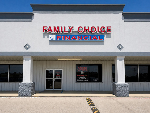 Family Choice Financial storefront in D'Iberville, MS