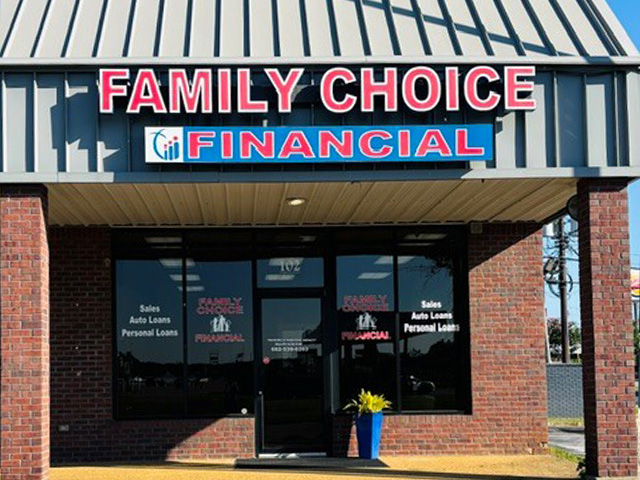 Family Choice Financial storefront in New Albany, MS