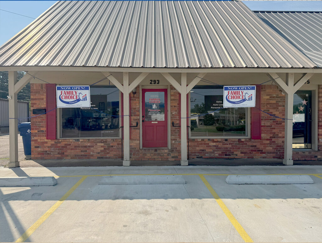 Family Choice Financial storefront in Pontotoc, MS