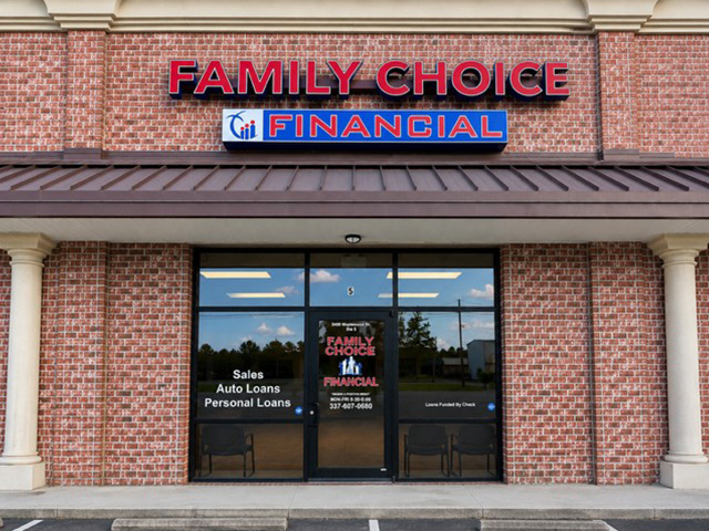 Family Choice Financial storefront in Sulphur, LA