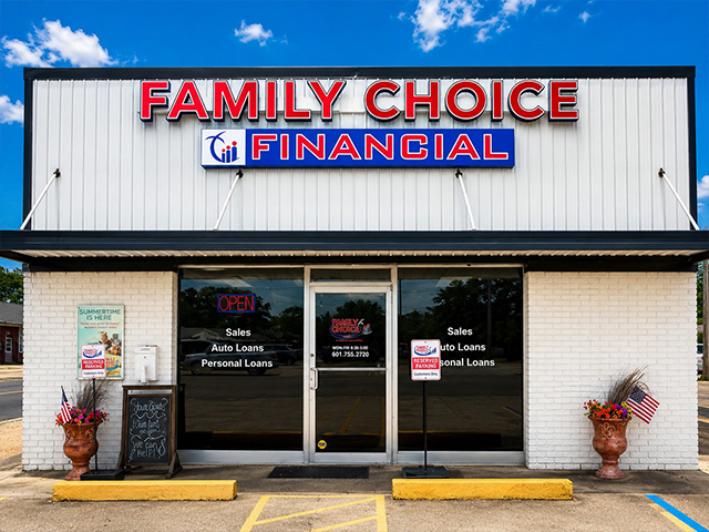 Family Choice Financial storefront in Waynesboro, MS